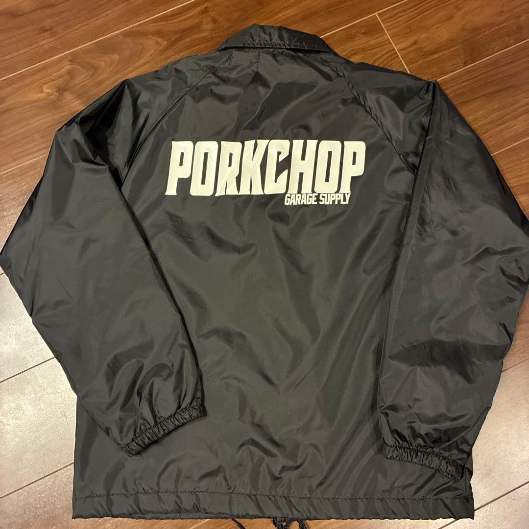 [きーた]PORK CHOPポークチョップコーチジャケット　ブラック