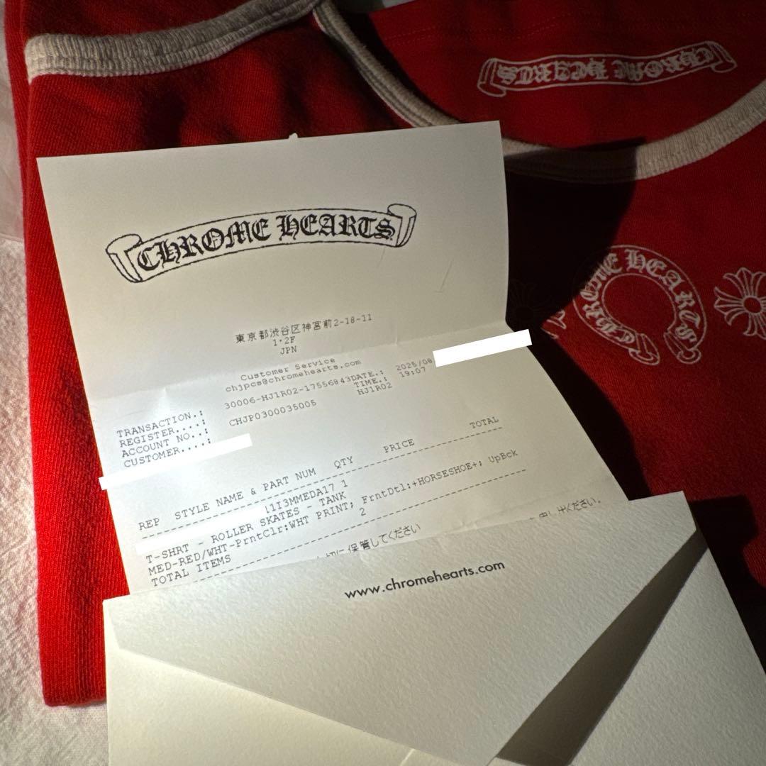 未使用 クロムハーツROLLER SKATES ローラースケートキャミソール