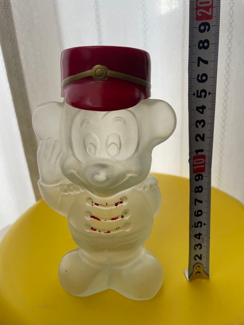 【レトロ】ミッキーマウス 瓶　ガラス製 フィギュア ランプ　ディズニー