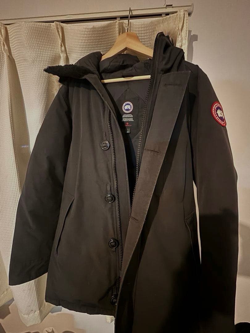 【美品】カナダグース ファー付きダウンコート メンズ 3438JM