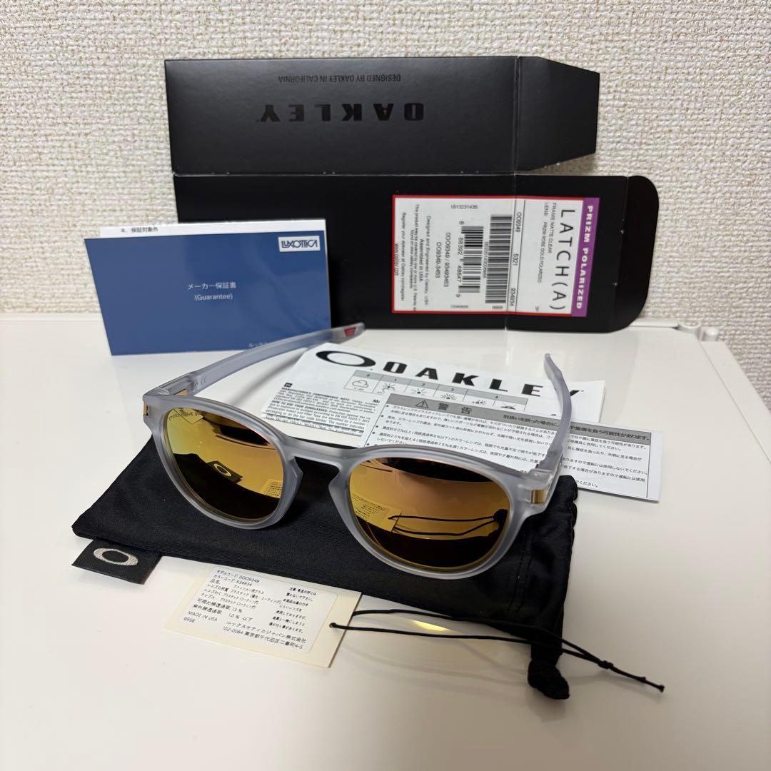 OAKLEY LATCH サングラス マットクリア　prism in