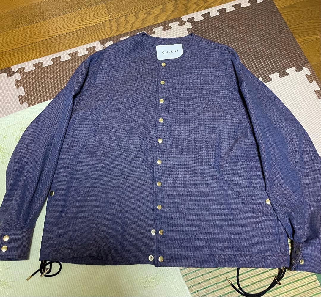 ジャケット・アウター CULLNI Tweed Collarless Jacket