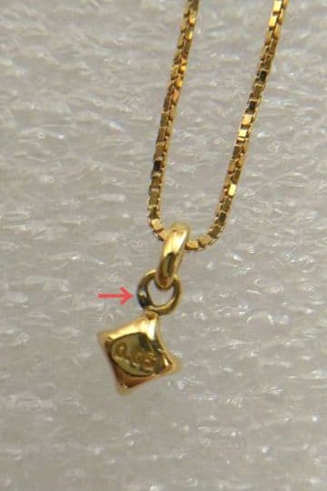 agete K18 ダイヤモンド（0.05ct）ネックレス