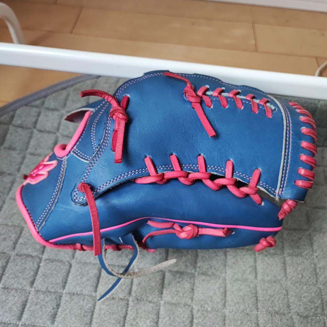 美品 Z'ZOOM 野球 軟式グローブ 投手用 小指2本