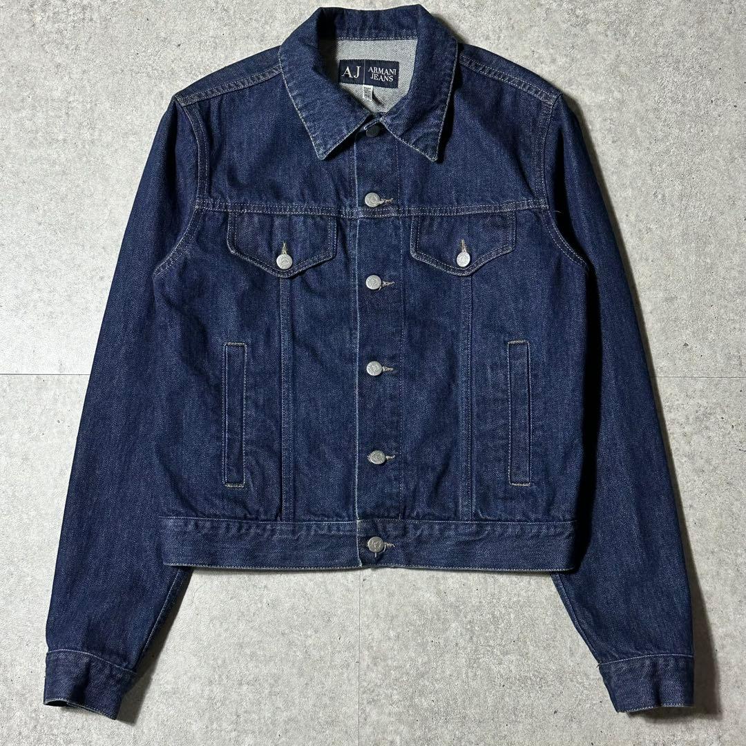 美品00s ARMANI JEANS トラッカー デニムジャケット 32