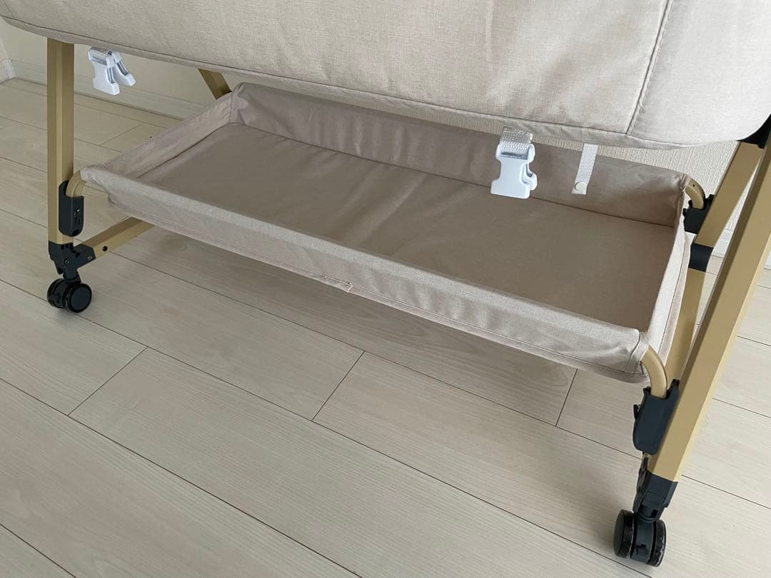 【美品】ベビーベッドHZDMJ ベージュ 2024年購入4ヶ月使用