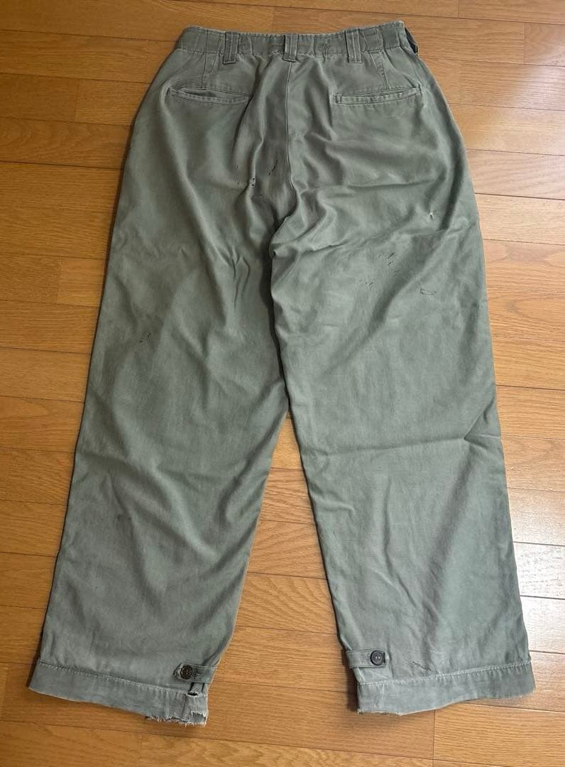 40s ww2 us.army m43 フィールドパンツ 襤褸 実物 ボロ