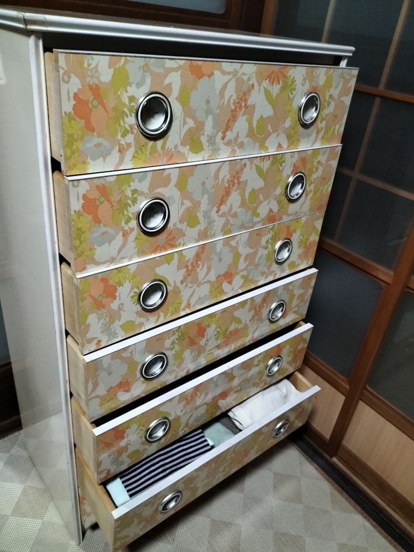 レトロポップタンス７段　必ず商品説明必読お願いします。