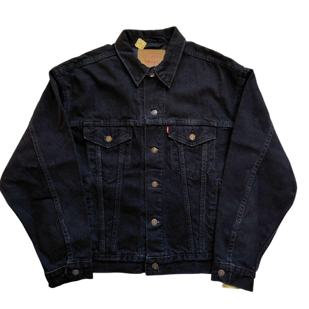 デッドストック　70507-4159　デニムジャケット　USA製　M　ブラック