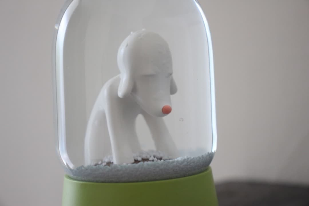 青森県立美術館　奈良美智　あおもり犬　スノードーム