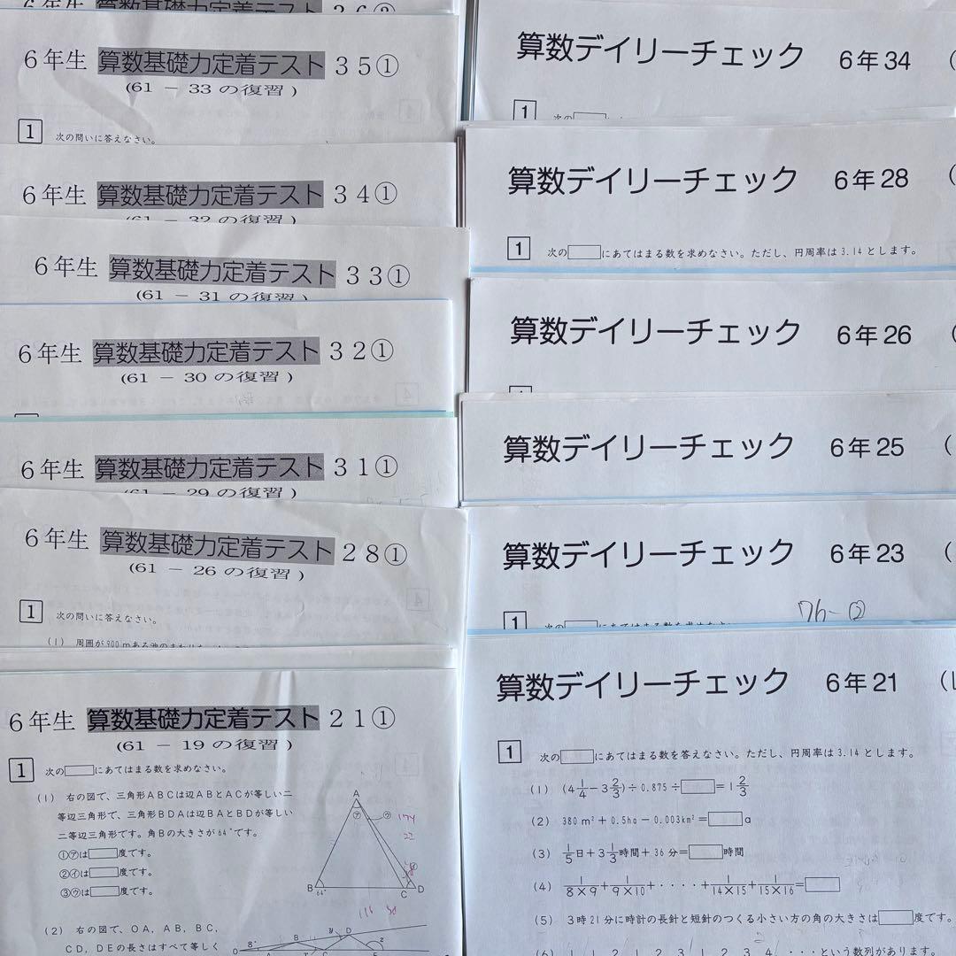 サピックス6年算数　通常授業教材一式