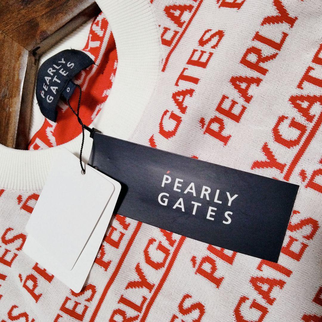 PEARLY GATES パーリーゲイツ 薄手ニットセーター 総柄 0 ゴルフ
