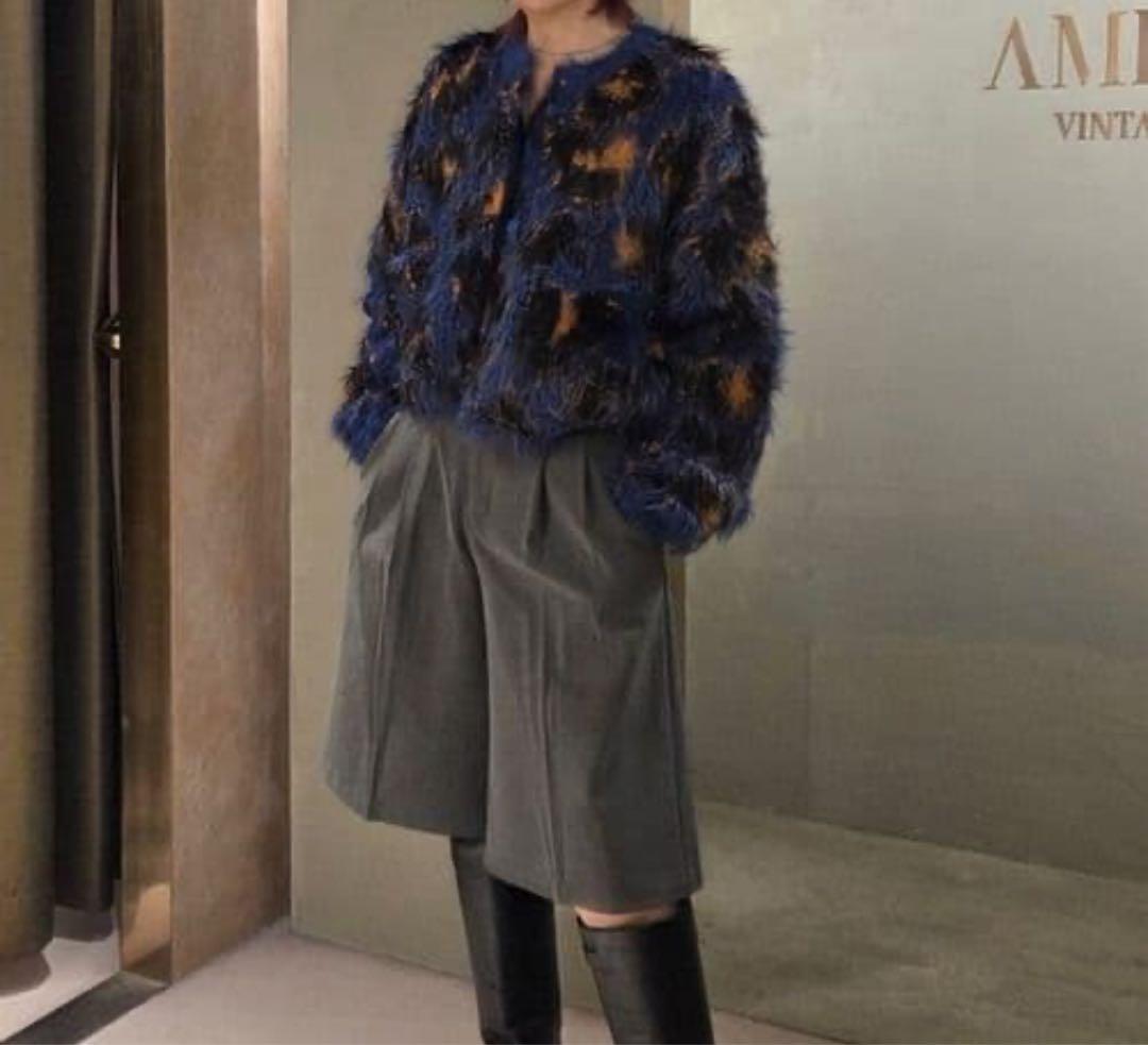 トップス AmeriVINTAGE ANIMAL SHAGGY KNIT CARDIGAN