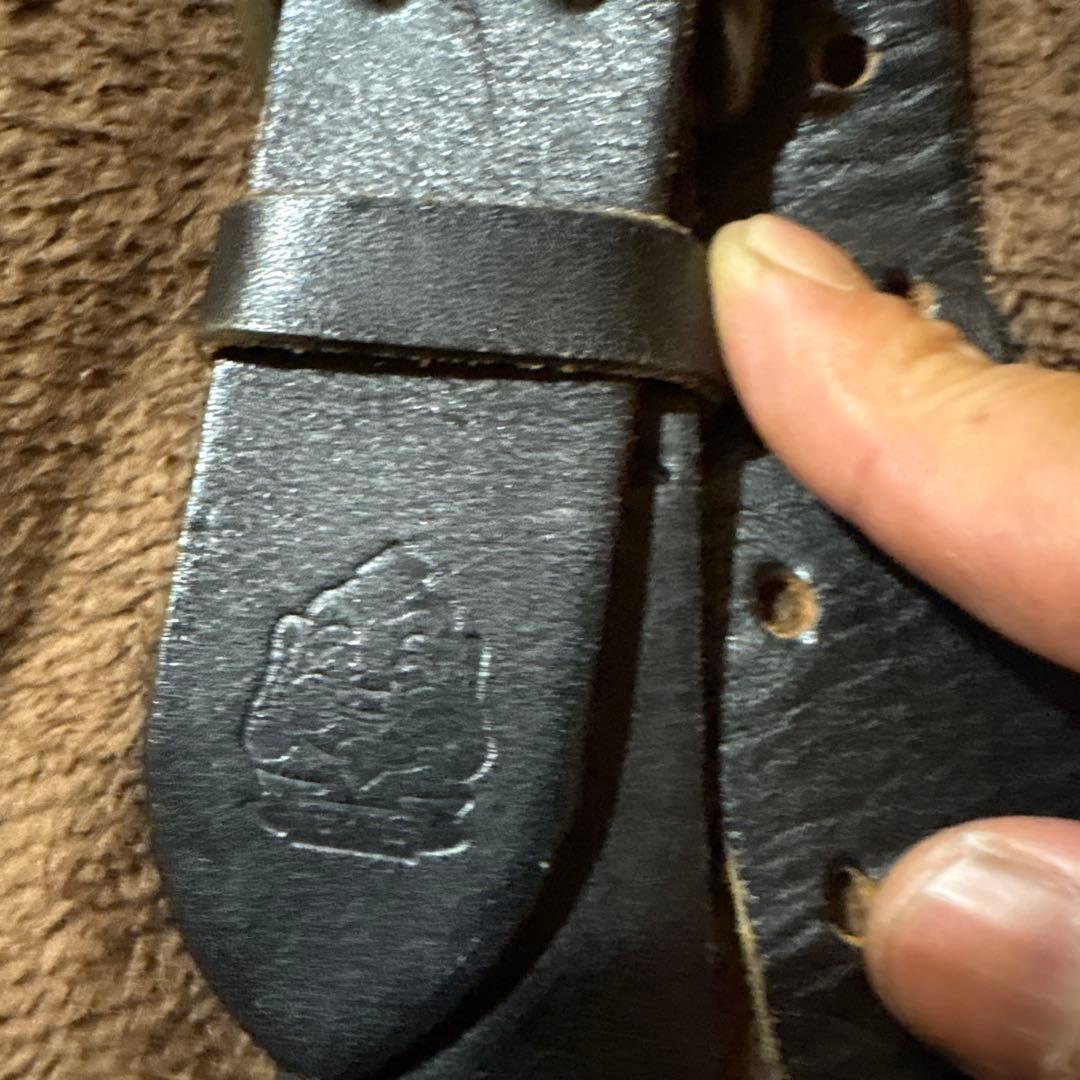 エビス　レザー Y字型 サスペンダー 黒