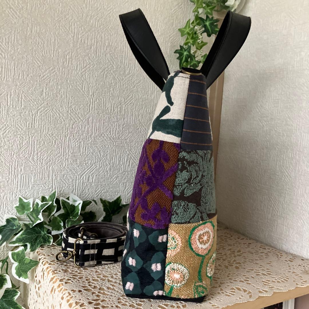 ミナペルホネン⚮ rosy.path.forestdiamond他パッチバッグ