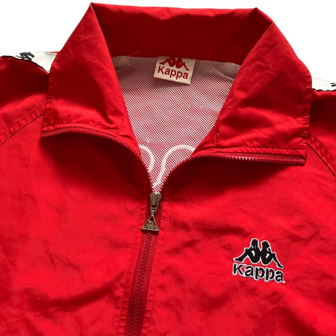 USA製90s OLD KAPPA ロゴテープナイロンセットアップ上下 Y2K