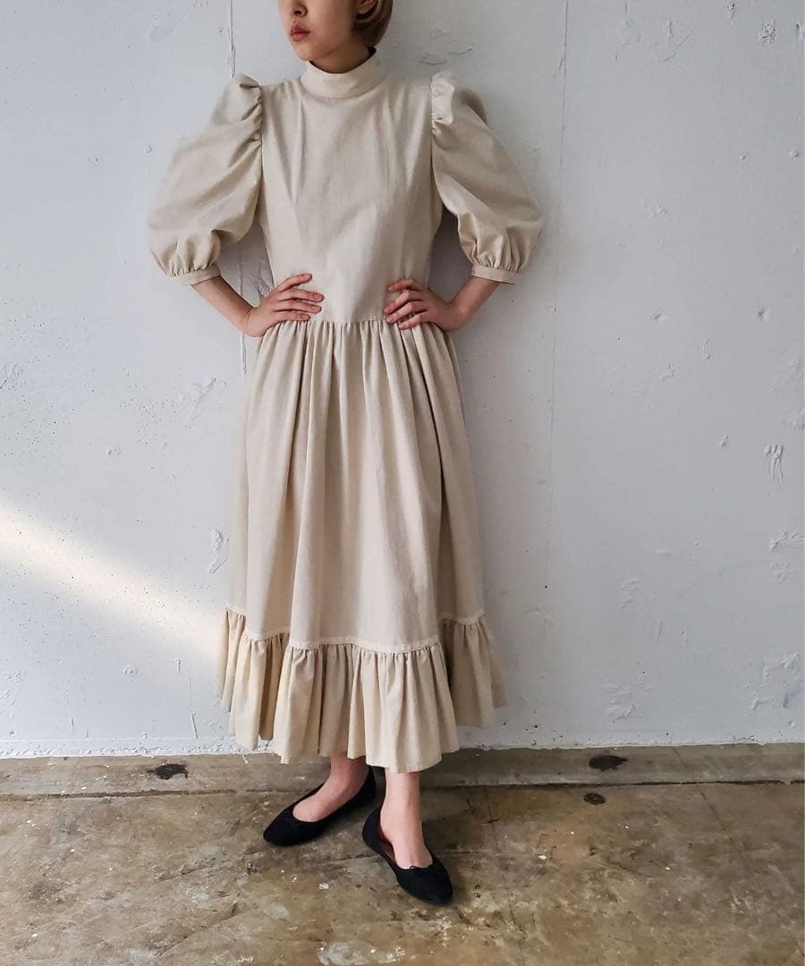 foufou キャンディードレス クレイジーガーデン ハイネックギャザードレス