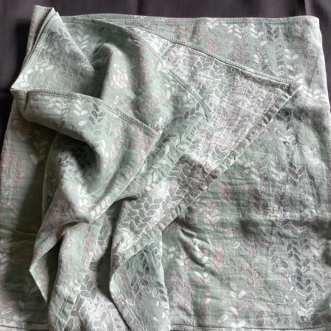 希少【Woven Wings】美しい色彩　ベビーラップ　サイズ5 リネン混