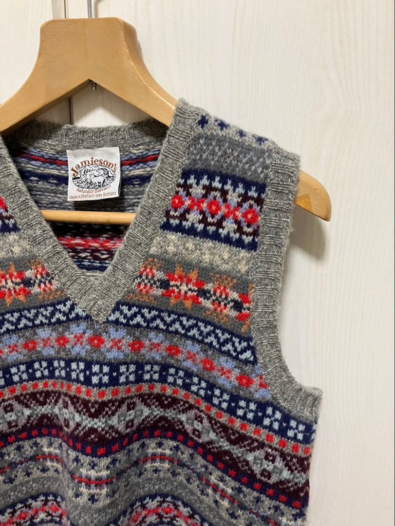 タイムセール！　ジャミーソンズ　ニットベスト　Jamieson's