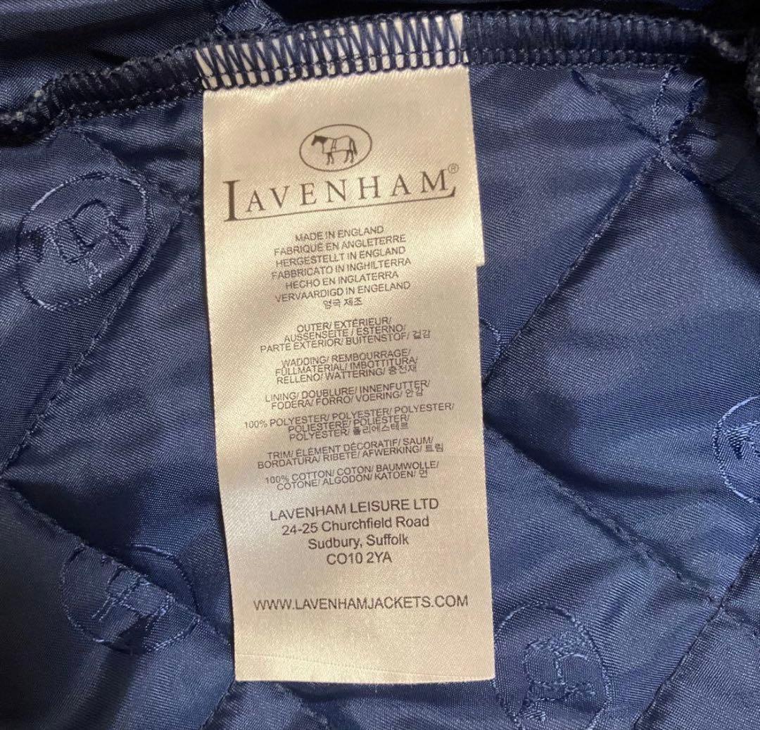 美品　ラベンハム　ダブリン　キルティングベスト　ジレブルー