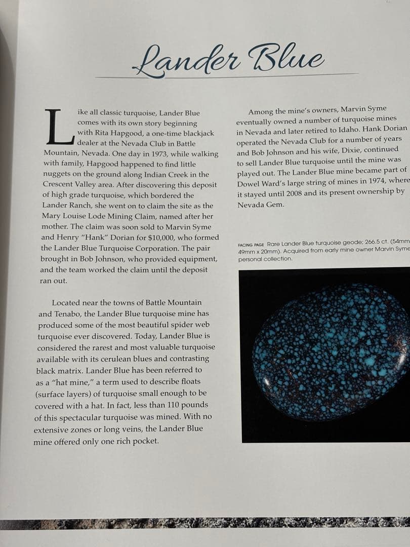 Jewel of the Southwest Turquoise 本　ターコイズ