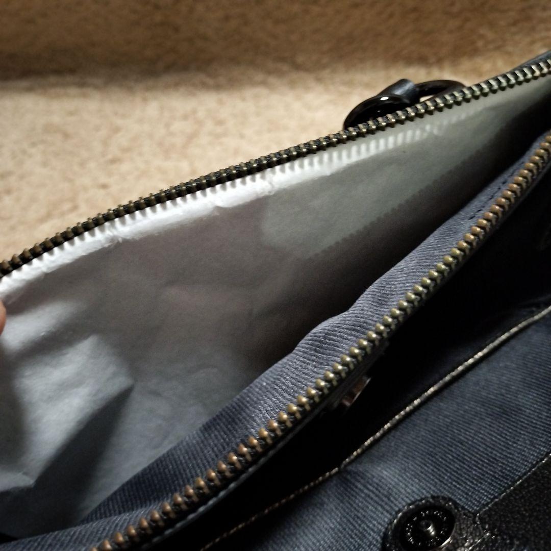 【美品】COACH コーチ ハンドバッグ ショルダー メタリックゴールド