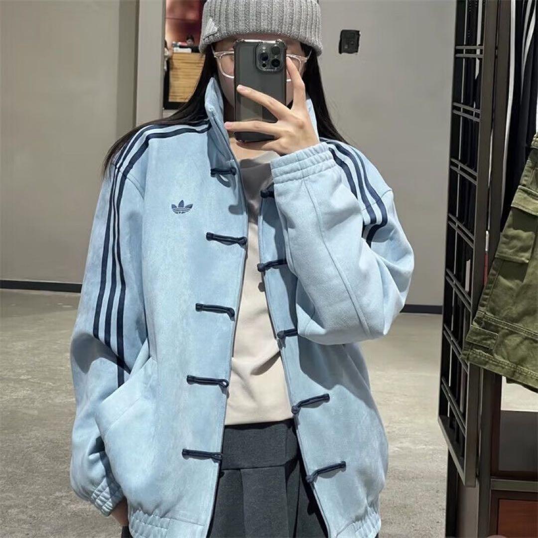adidasアディダス 中国限定 蛇年トラックジャケット　ライドブルーMサイズ