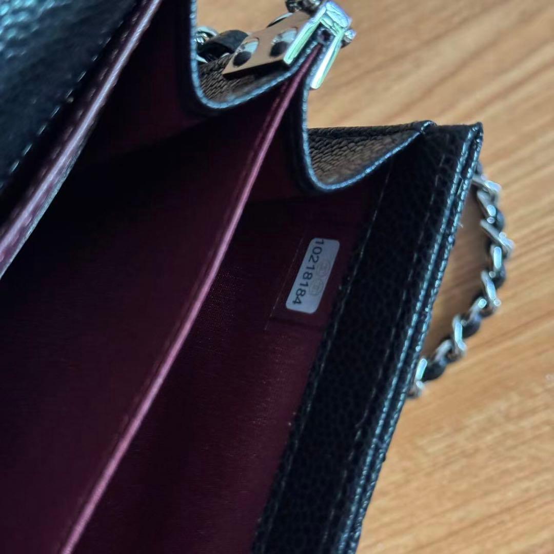 ノベルティ ブラック レザー ショルダーバッグ CCロゴ VIP限定