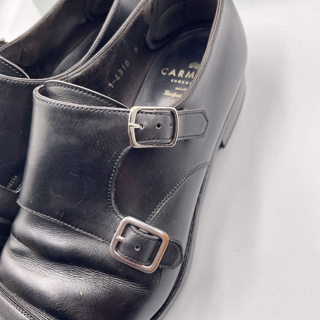 箱付き✨カルミナ　ストレートチップ　ダブルモンク　革靴　27.5cm ビジネス