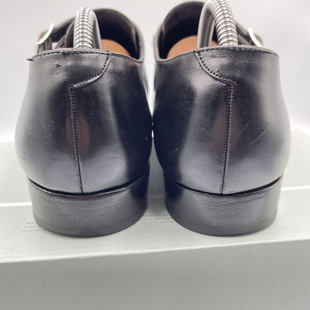 箱付き✨カルミナ　ストレートチップ　ダブルモンク　革靴　27.5cm ビジネス