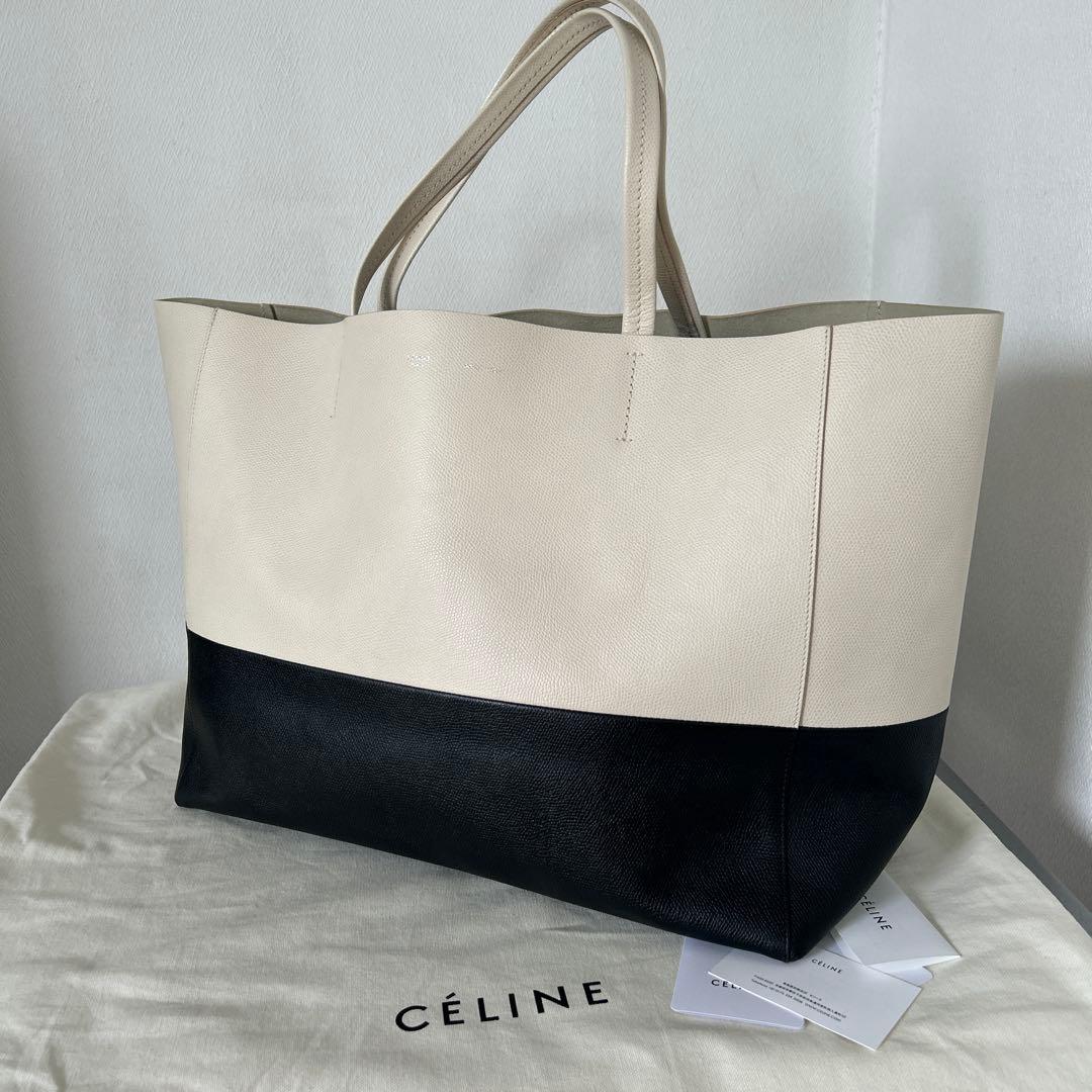 CELINE トートバッグ 肩掛け ホリゾンタルカバ バイカラー