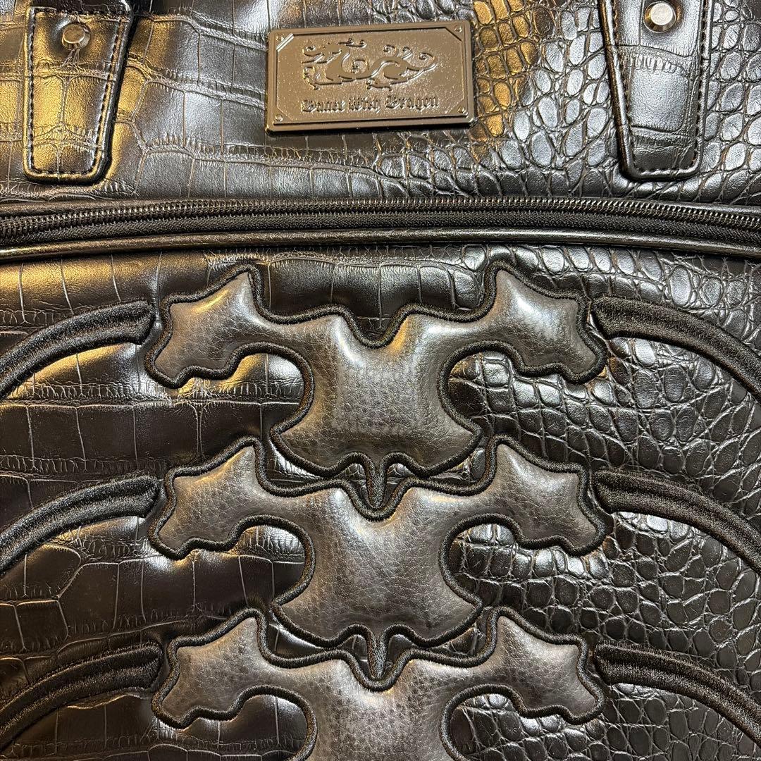 ダンスウィズドラゴン❣️黒 クロコダイル風 ゴルフバッグ4万円が
