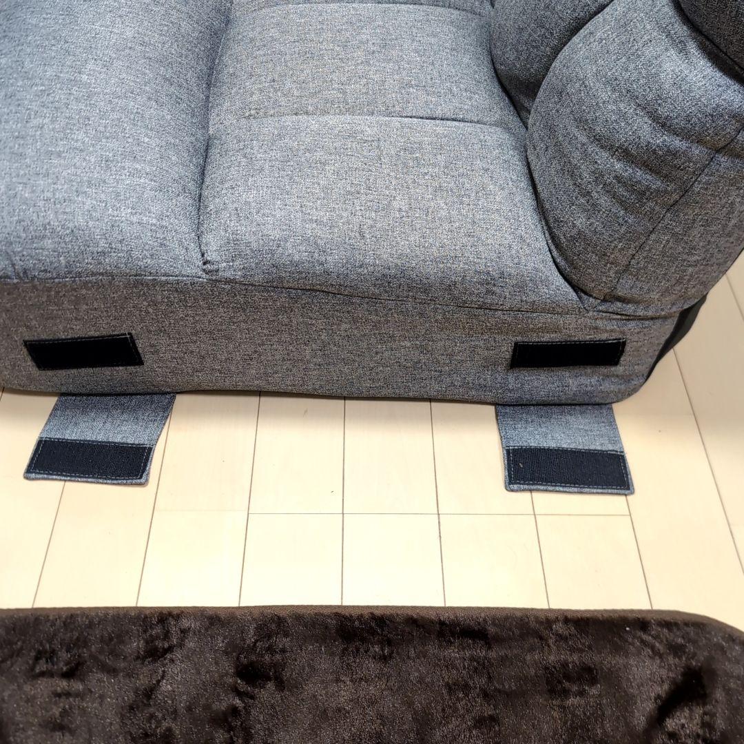 腰が痛い　リクライニング座椅子 グレー ファブリック