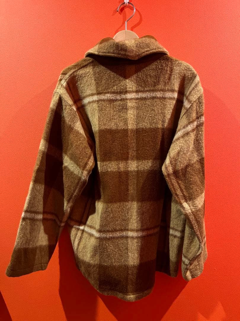 ビンテージ　70s Woolrich ハーフジップ　ジャケット　シャツ　チェック