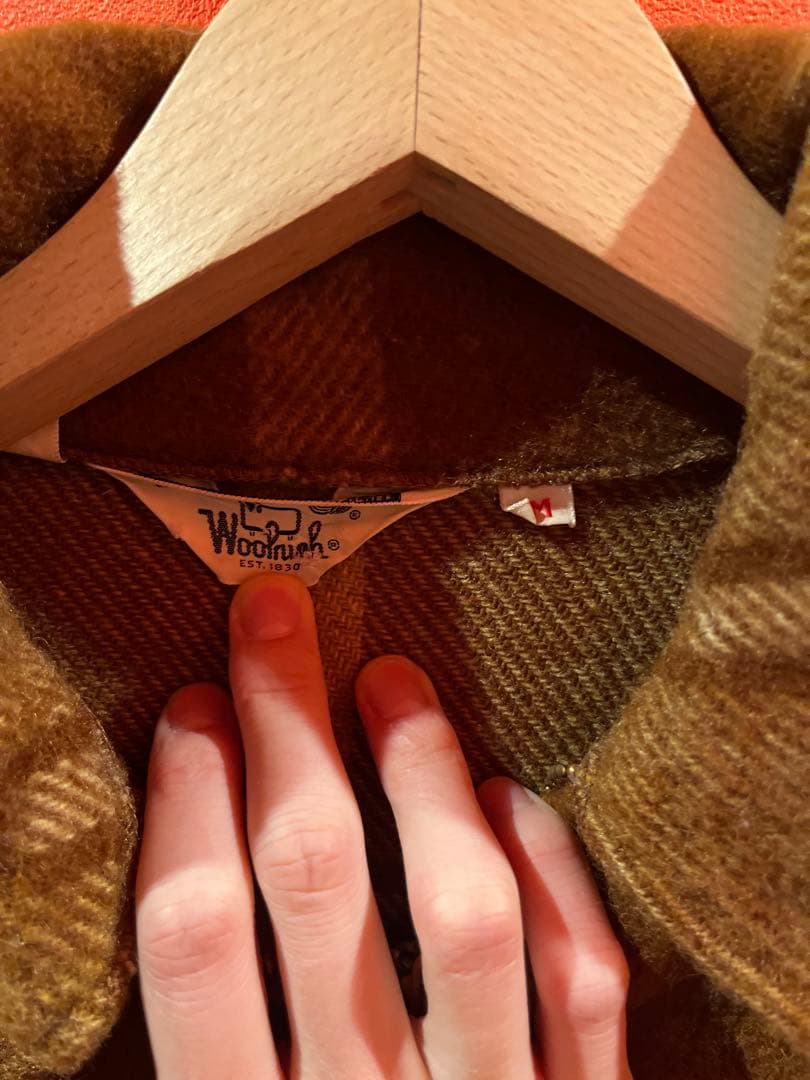 ビンテージ　70s Woolrich ハーフジップ　ジャケット　シャツ　チェック