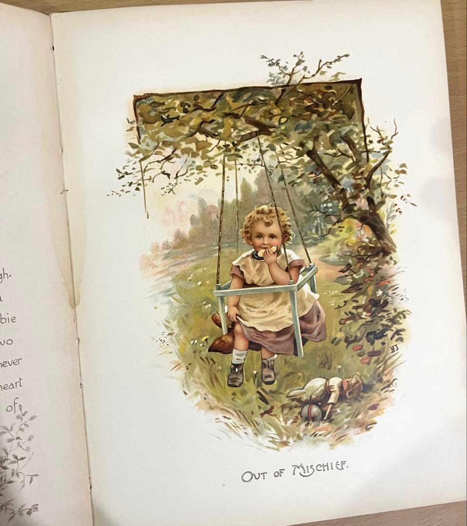 No.379 希少 アンティーク 洋書 絵本 ビクトリアン 児童書