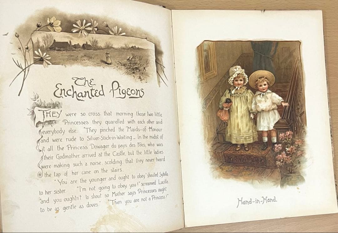 No.379 希少 アンティーク 洋書 絵本 ビクトリアン 児童書