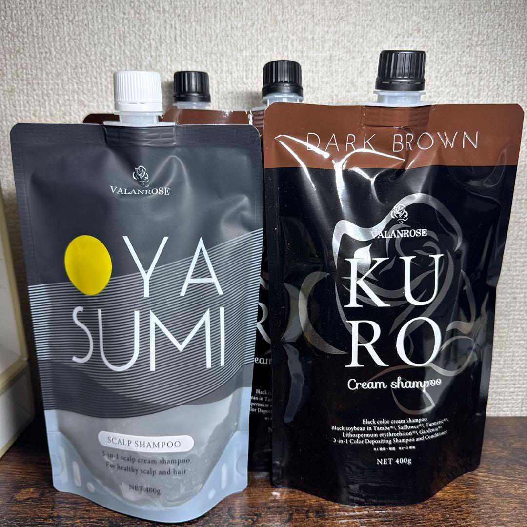 【新品まとめて4点セット】VR クロクリームシャンプー ダークブラウン400g