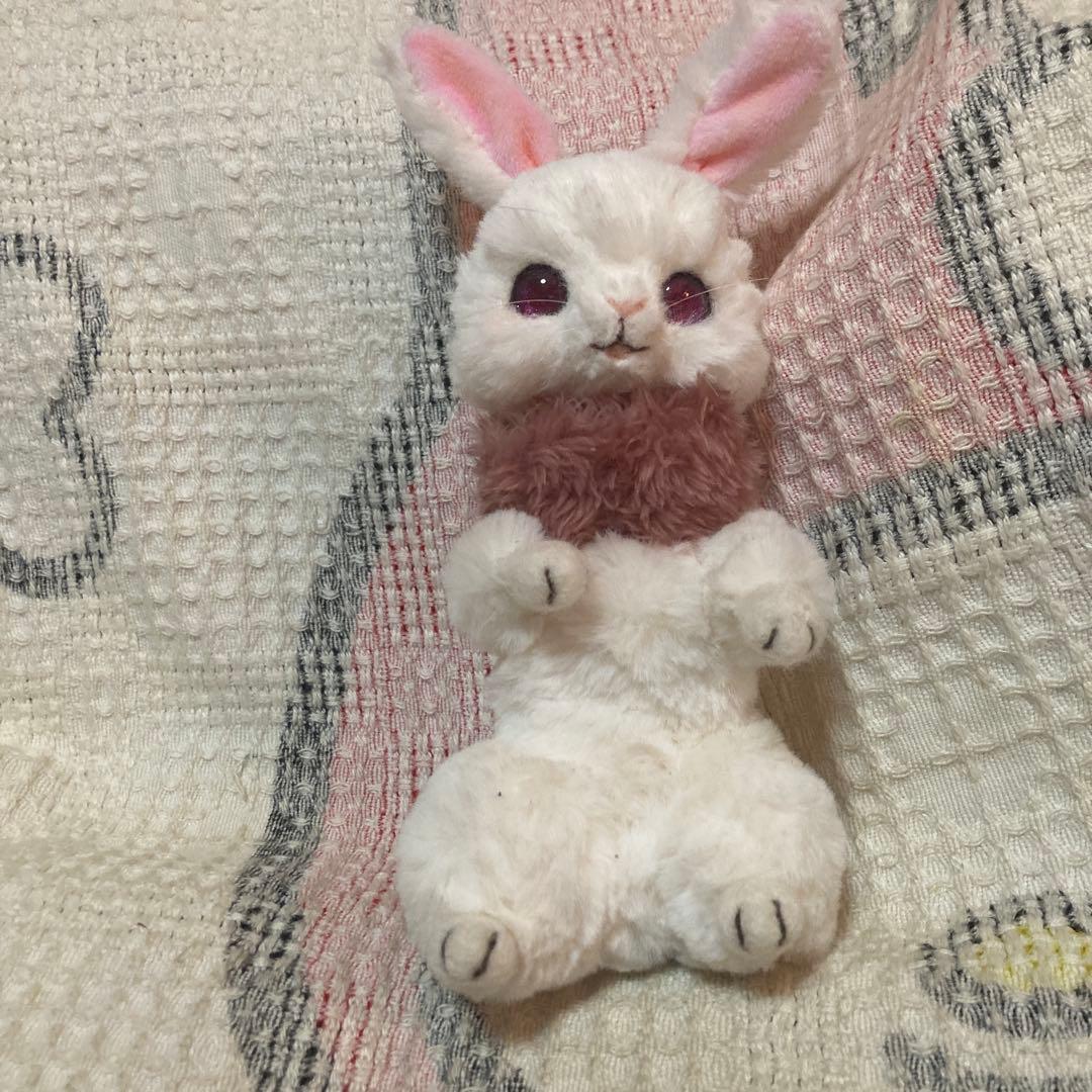 ぬいぐるみ作家　作家名不明　兎　アートドール　ぬいぐるみ　中古品