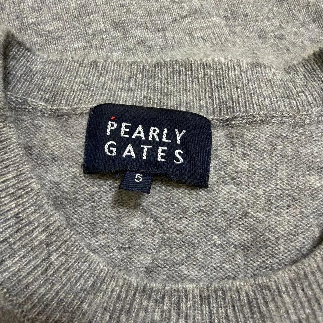 PEARLY GATES カシミヤ100% ニットプルオーバー　セーター