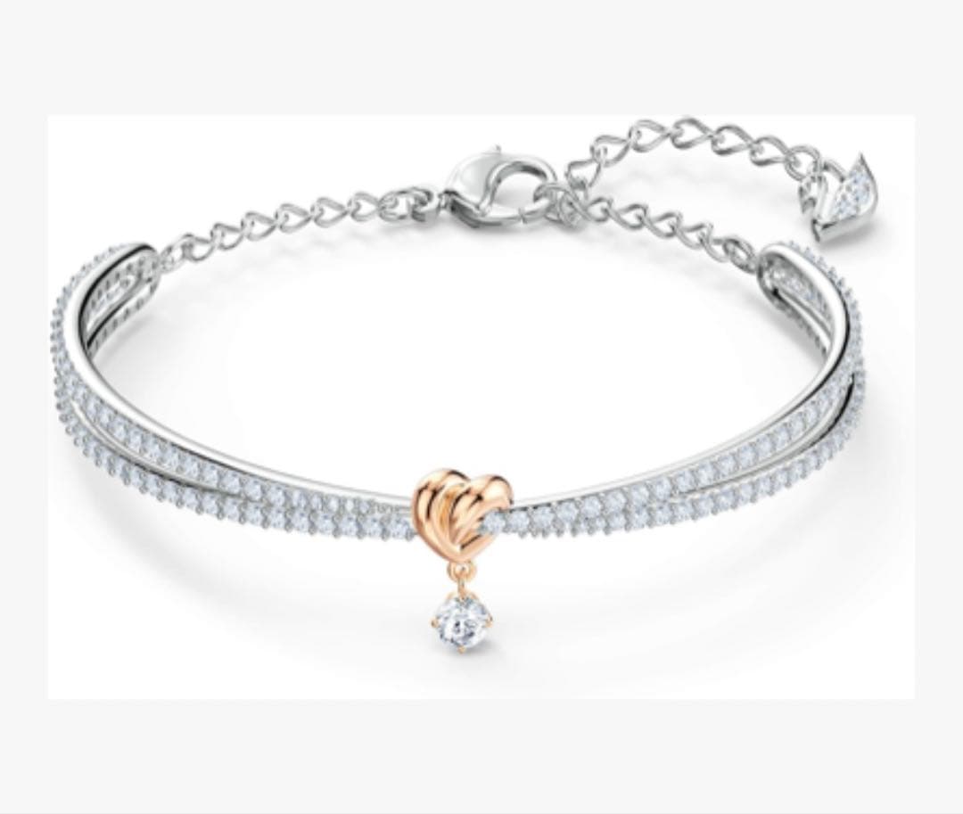 Swarovski Lifelong Heart クリスタル ハート バングル
