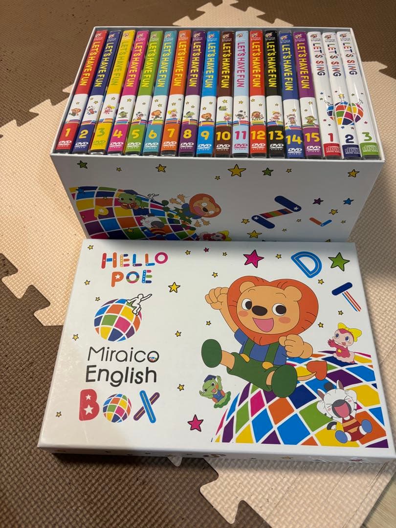 【ジャンク】Miraico English DVD 1-15巻 CD 1-3巻