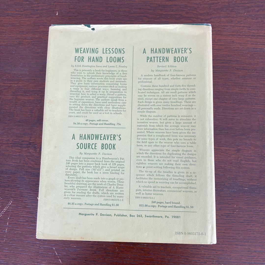 趣味 A HANDWEAVER'S PATTERN BOOK