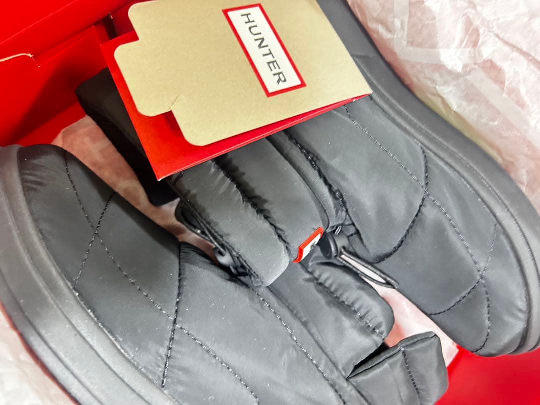 限定期間出品。HUNTER ブラックブーツ 防水性　39 スノーブーツ　UGG