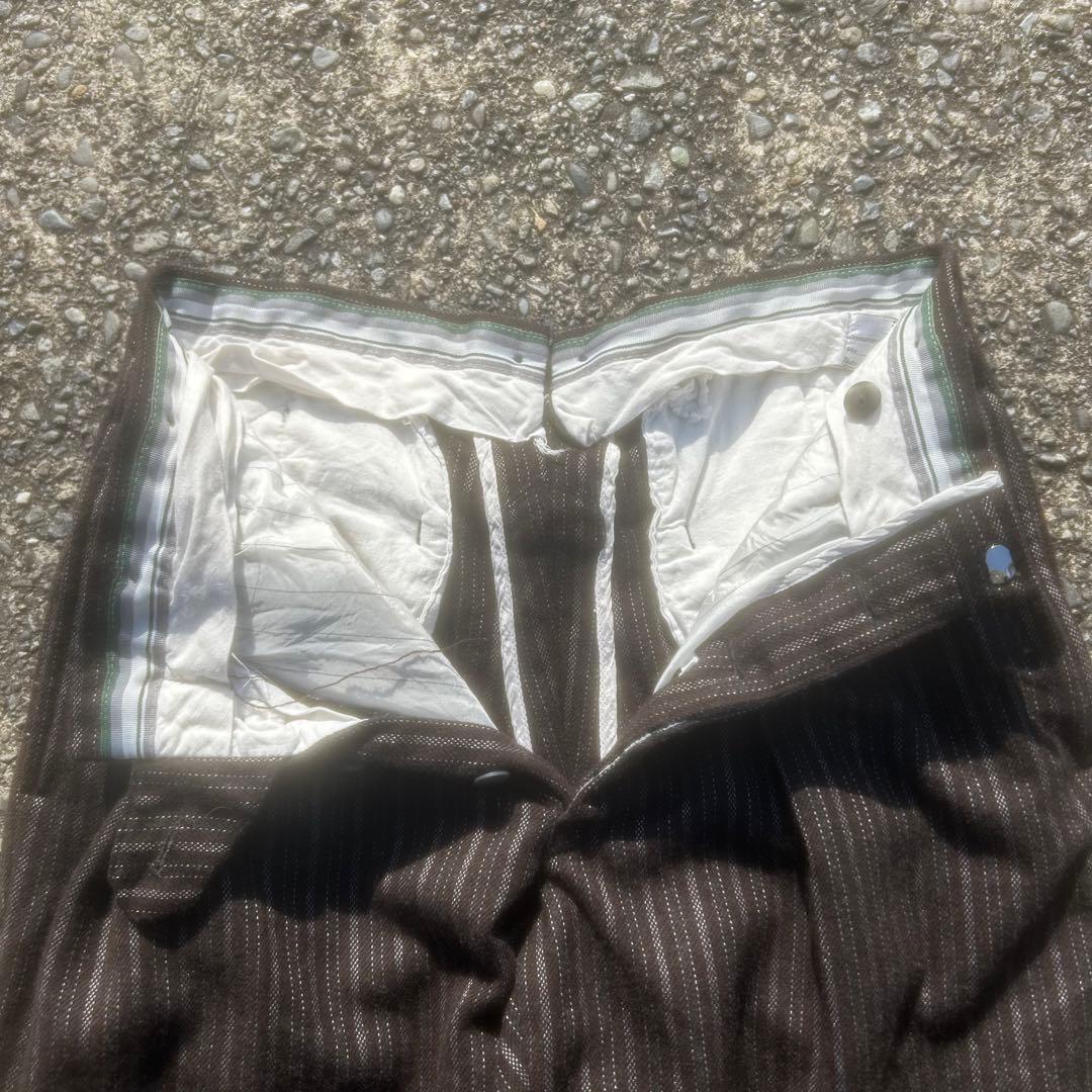 60's70's イタリア製　vintageワイドスラックス　ストライプ