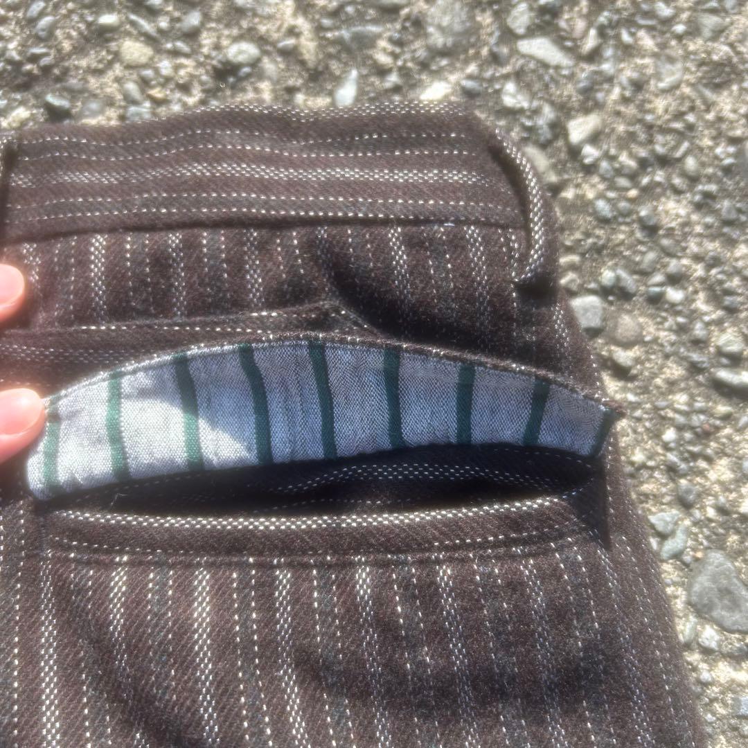 60's70's イタリア製　vintageワイドスラックス　ストライプ