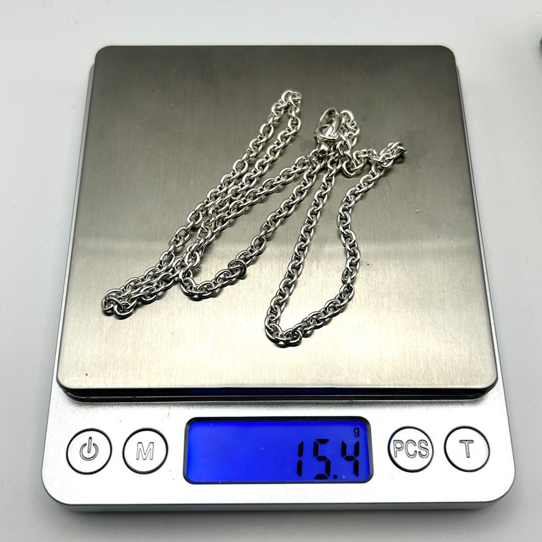 美品　グッチ　あずき　チェーンのみ　ネックレス　シルバー　925 約50cm