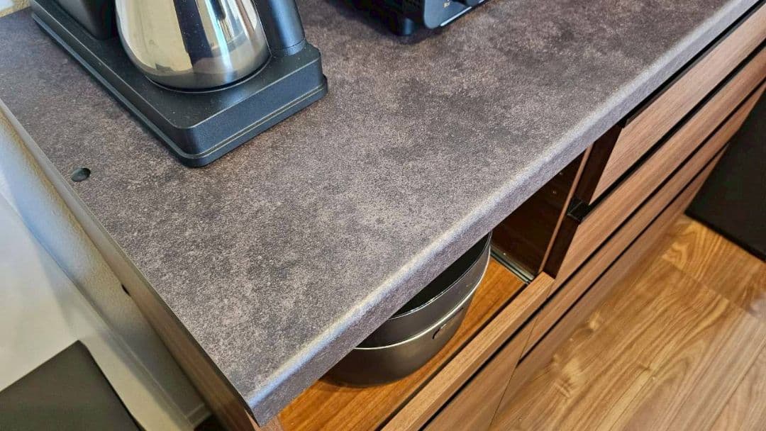 【値下げしました】パモウナ　カップボード　ウォールナット　120cm