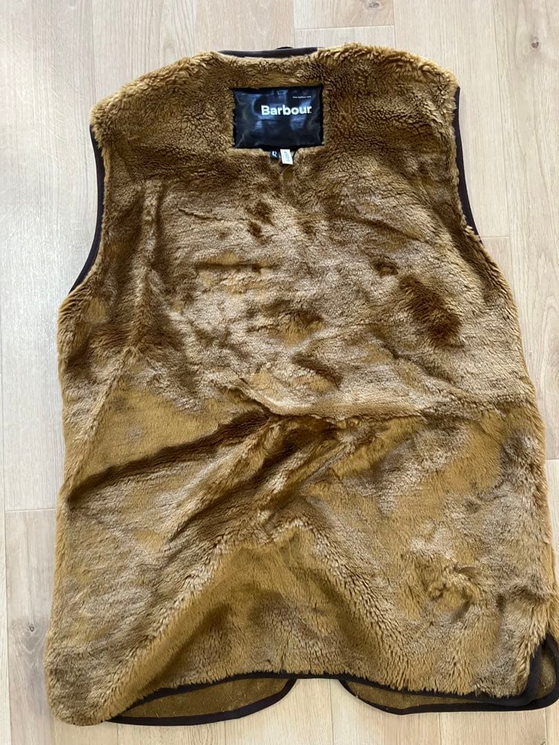 お*ウ様 Barbour ブラウンファーベスト 42