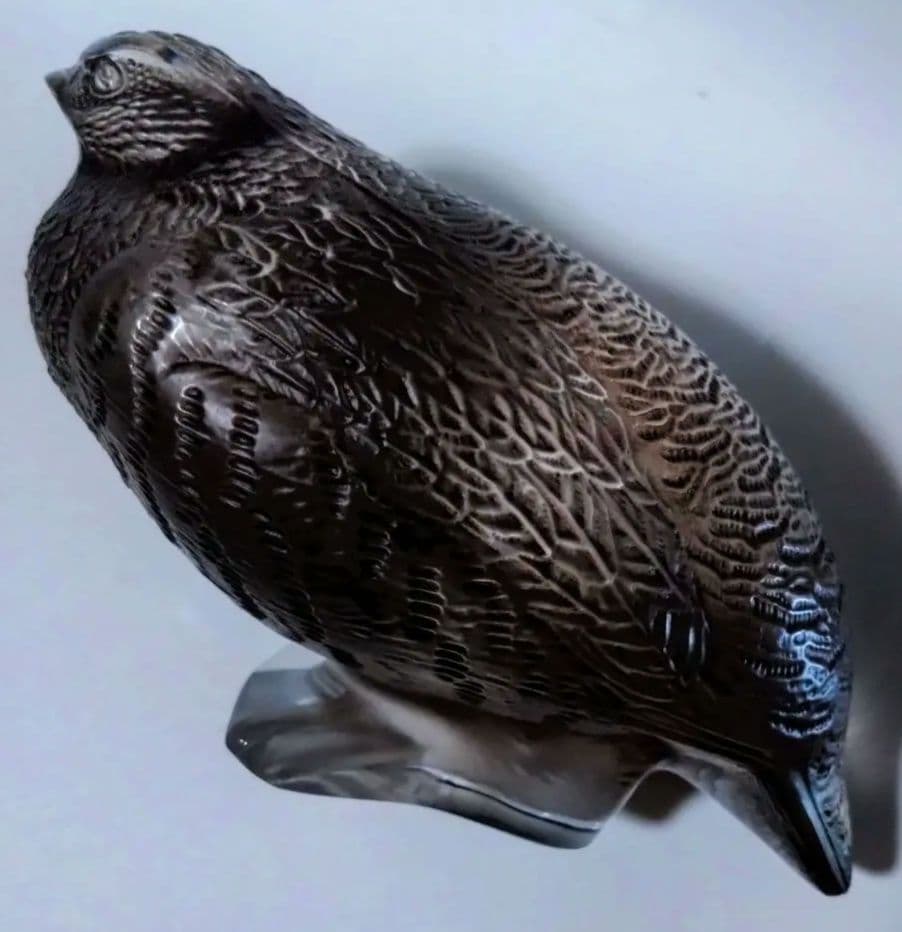 ルネ　ラリック　R LALIQUE　ウズラ　置物　オブジェ　クリスタル